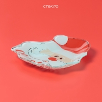 Блюдо сервировочное Доляна &laquo;Санта&raquo;, 14&times;15 см, стекло