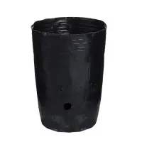 Пакет для рассады, 1,5 л, d = 13 см, h = 18 см, полиэтилен, чёрный, Greengo