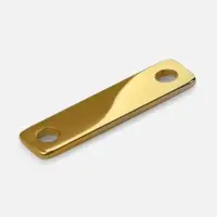 Шильдик металлический Alfa Liten, золотистый глянцевый