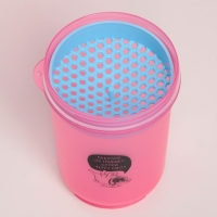 Шейкер спортивный &laquo;Работаю по графику&raquo;, розово-голубой, с чашей под протеин, 500 мл