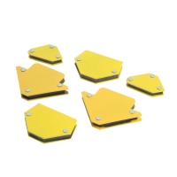 Набор магнитных угольников для сварки ТУНДРА, 30,45,60,75,90,135&deg;, усилие 4 и 11 кг, 6 шт.