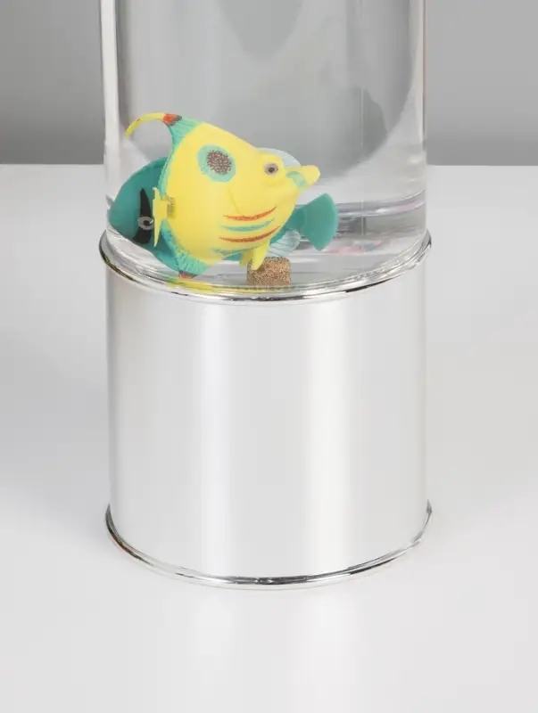 Светильник "Аквариум с рыбками" LED RGB 4,5Вт USB серебро 8,7х8,7х27 см