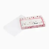 Коробка для кондитерских изделий с пластиковой крышкой &laquo;Сердца&raquo;, 22 х 15 х 3 см