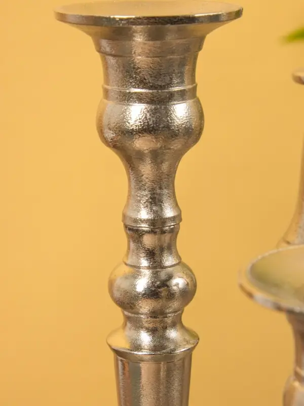 Подсвечник на 5 свечей "Изобилие" алюминий 41 см