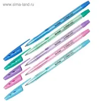 Ручка шариковая Tribase Pastel, узел 0.7 мм, чернила синие, МИКС