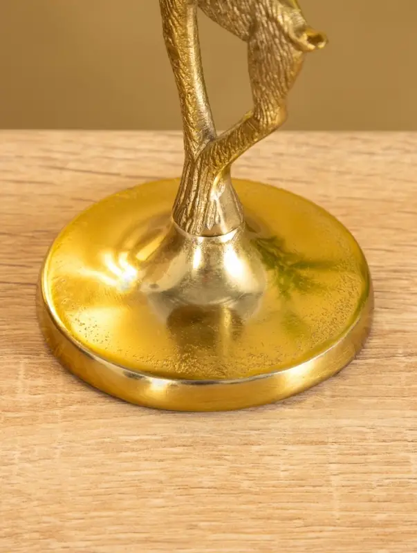 Подсвечник "Зимняя сказка" 10х10х17,5 см, алюминий, золотой