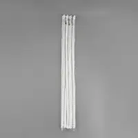 Молния металлическая, №3, неразъёмная, замок автомат, 60 см, белая