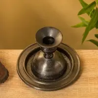 Подсвечник "Ретро серия Оксфорд" алюминий 13,5х13,5х10 см