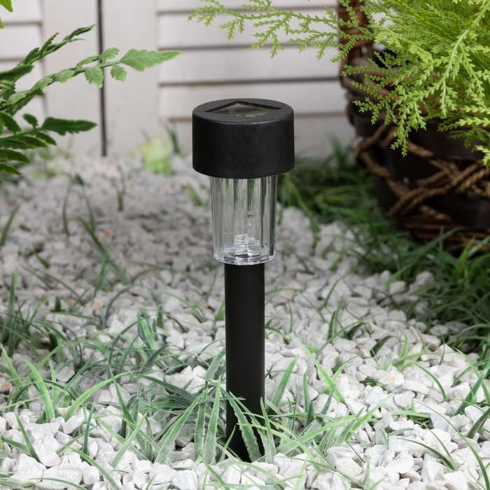 Садовый светильник на солнечной батарее &laquo;Цилиндр&raquo;, 4.5&times;30&times;4.5 см, 1 LED, свечение белое