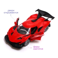 Машина радиоуправляемая &laquo;Шоукар&raquo;, 1:14, световые эффекты, открываются двери, работает от батареек, цвет красный