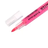 Маркер текстовыделитель 0.5-3.5 мм ErichKrause Visioline V-16 Zoom Neon, двухсторонний, розовый неон, чернила на водной основе