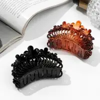 Крабик для волос &laquo;Альба&raquo;, цветы, 6.5 см, МИКС