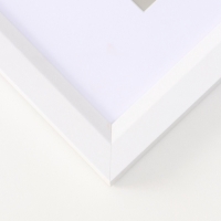 Фоторамка МДФ "Anna" 21х30 см, с паспарту (15х20 см), белый (пластиковый экран)