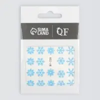 Слайдеры для ногтей &laquo;Снежинки&raquo;, голубые