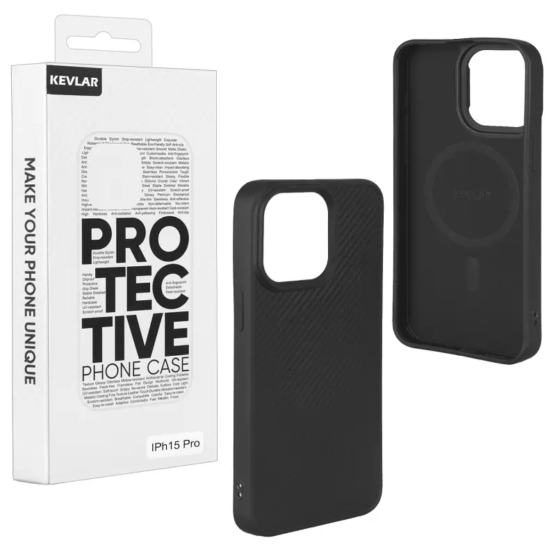 Чехол iPh 15 Pro TPU Kevlar