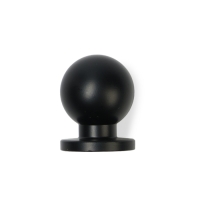 Ручка-кнопка CAPPIO RK146, d=20 мм, цвет черный, 8 шт.