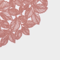 Салфетка сервировочная на стол Доляна &laquo;Эльзас&raquo;, d=38 см, пыльная роза