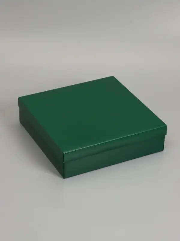 Коробка складная, крышка-дно, армейский зелёный, 30 х 30 х 8 см