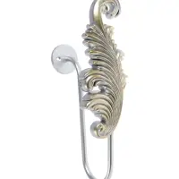 Крючок для штор CAPPIO KS042, цвет серебро с золотом, набор 2 шт