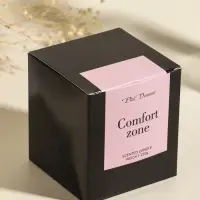 Свеча в вулканическом подсвечнике "Лава" терракот 8,5х8,5х7,5 см