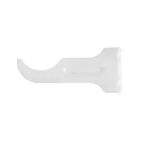 Кронштейн для радиатора левый, полимер, цвет белый