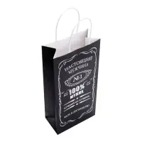 Пакет крафт под бутылку &laquo;Настоящий мужчина&raquo;, 14&times;8&times;32 см