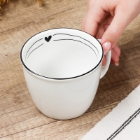 Кружка керамическая &laquo;С любовью&raquo;, 400 мл, цвет белый