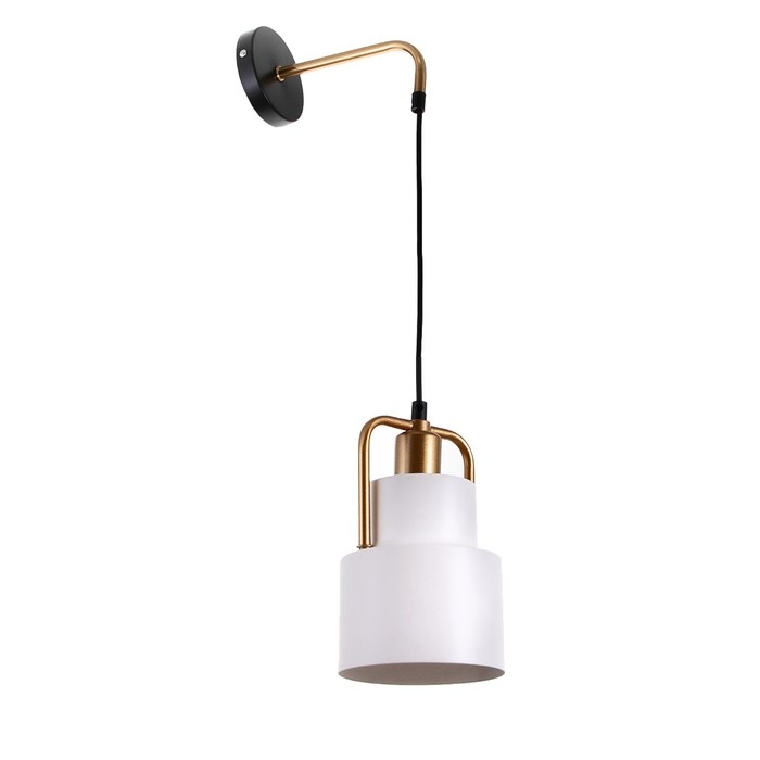 Бра 1657/1wWT E27 40Вт бело-золотой 13х18х55 см