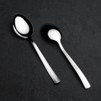 Ложка столовая &laquo;Торжество&raquo;, длина 19,7 см, толщина 2 мм, цвет серебряный