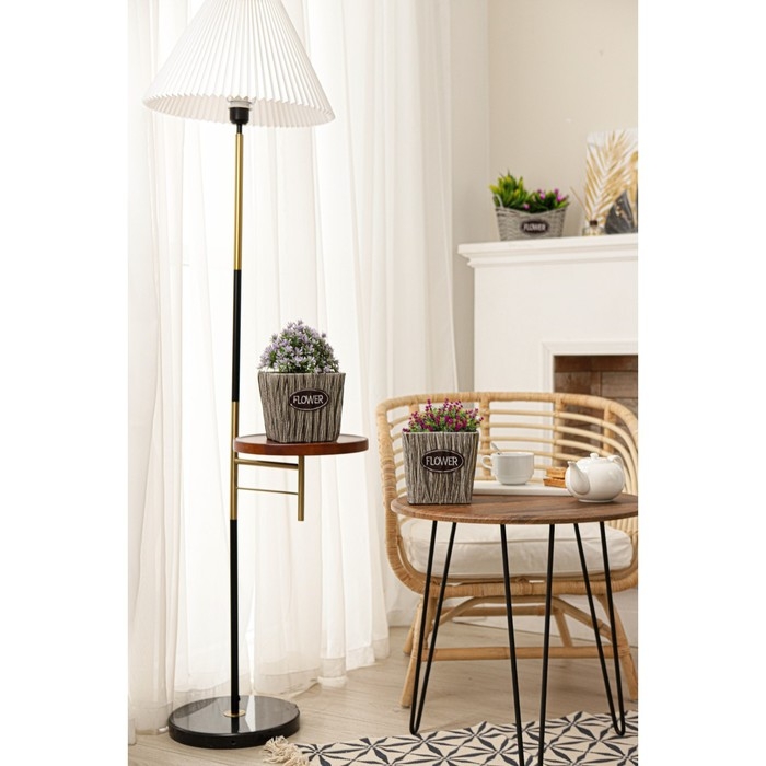 Кашпо для цветов плетёное &laquo;Луция&raquo;, 16&times;16&times;15 см, квадрат, цвет серый