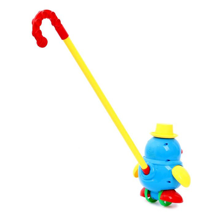 Каталка на палочке &laquo;Пингвин&raquo;, цвета МИКС