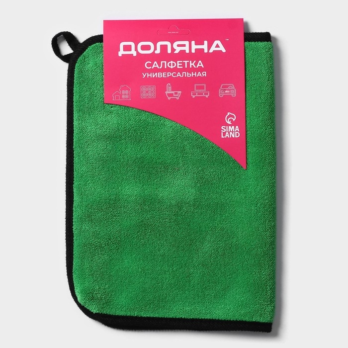 Салфетка для уборки Доляна &laquo;Суперплотная макси&raquo;, микрофибра, 30&times;40 см, цвет МИКС