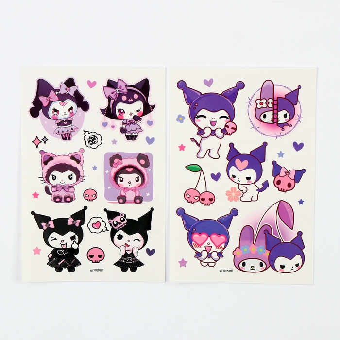 Переводные тату &laquo;Злой кролик&raquo;, 2 листа