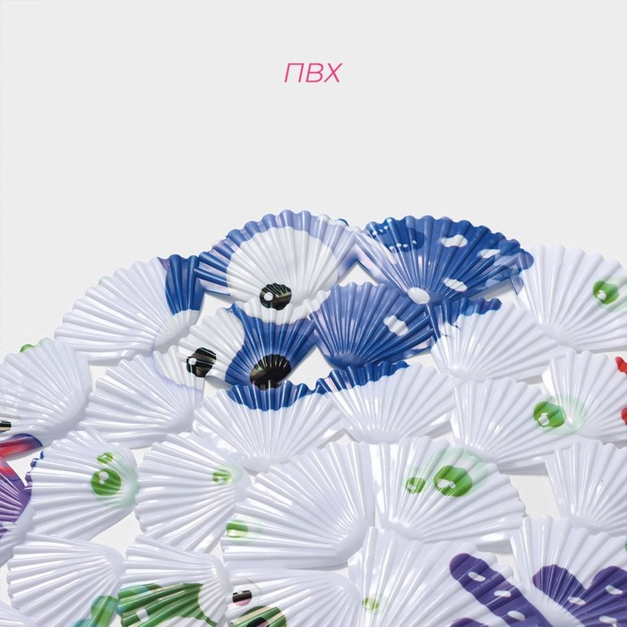 Коврик противоскользящий в ванну на присосках Доляна &laquo;Рыбка-шар&raquo;, 39&times;69 см