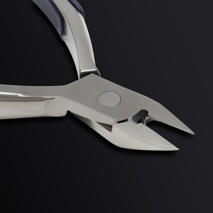 Кусачки педикюрные &laquo;Premium&raquo;, скрытая пружина, прорезиненные ручки, 12,3 см, длина лезвия - 13 мм, цвет серебристый/серый