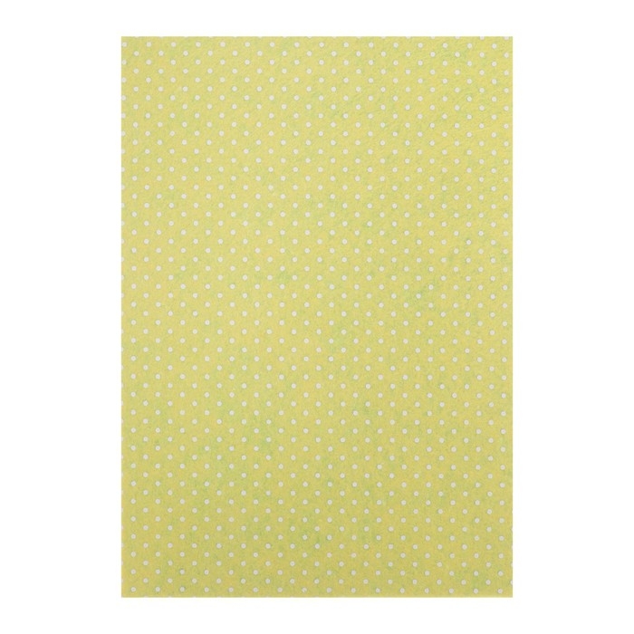 Фетр цветной мягкий с рисунком A4 deVENTE. "Горошек" 5 цветов, 5 листов, толщина 2 мм