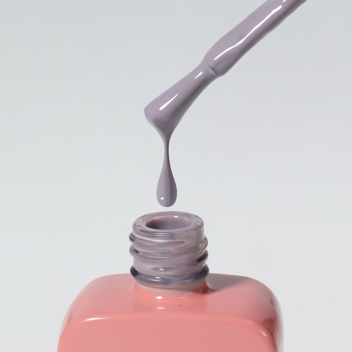 Гель лак для ногтей &laquo;SIMPLE&raquo;, 3-х фазный, 10 мл, LED/UV, цвет серый (109)