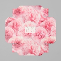 Коробка подарочная складная, упаковка, With love, 17 х 17 х 7 см