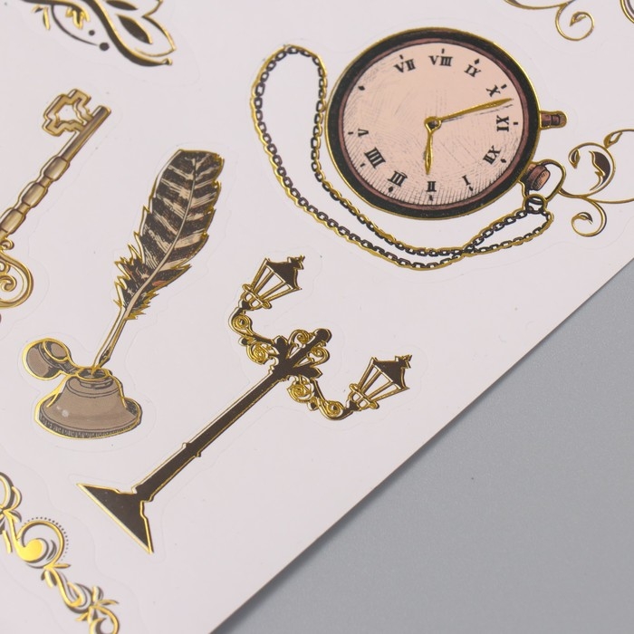 Фотоальбом 25 листов (наклейки+кольца) Фотоальбом 25 листов (наклейки+кольца) "Классический" тиснение золото 19х27х3 см