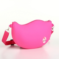 Сумка детская для девочки на молнии, цвет малиновый