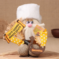 Оберег-домовой "Матвей с метлой и подковой", 30х20х14 см, микс