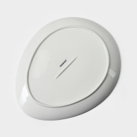 Блюдо для подачи фарфоровое Magistro &laquo;Бланш&raquo;, d=28 см, цвет белый