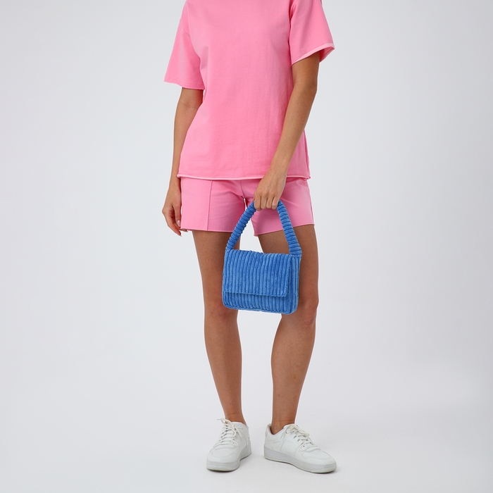 Сумка молодёжная на магните, цвет синий