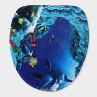 Коврики для ванной и туалета Доляна &laquo;Дельфин&raquo;, 3 шт: 35&times;39, 40&times;50, 45&times;75 см