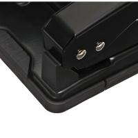 Дырокол металлический 40 листов, Berlingo, с линейкой, чёрный