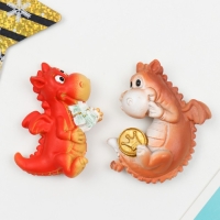 Магнит полистоун "Денежный дракоша" МИКС 4,5х1,5х6,5 см