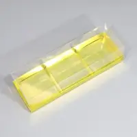 Коробка кондитерская для муссовых пирожных &laquo;Жёлтая&raquo;, 27 х 8.6 х 6.5 см