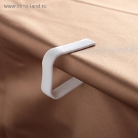 Зажимы для скатерти Доляна &laquo;Калипсо&raquo;, набор 4 шт, пластик, белые