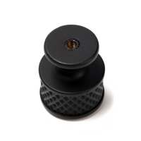 Ручка-кнопка CAPPIO PK104, d=25 мм, пластик, цвет черный, 8 шт.