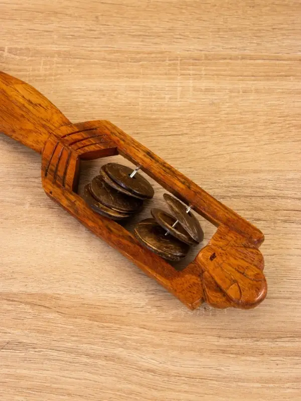 Сувенирный музыкальный инструмент "Тамбурин" махагон, 27х5х4 см